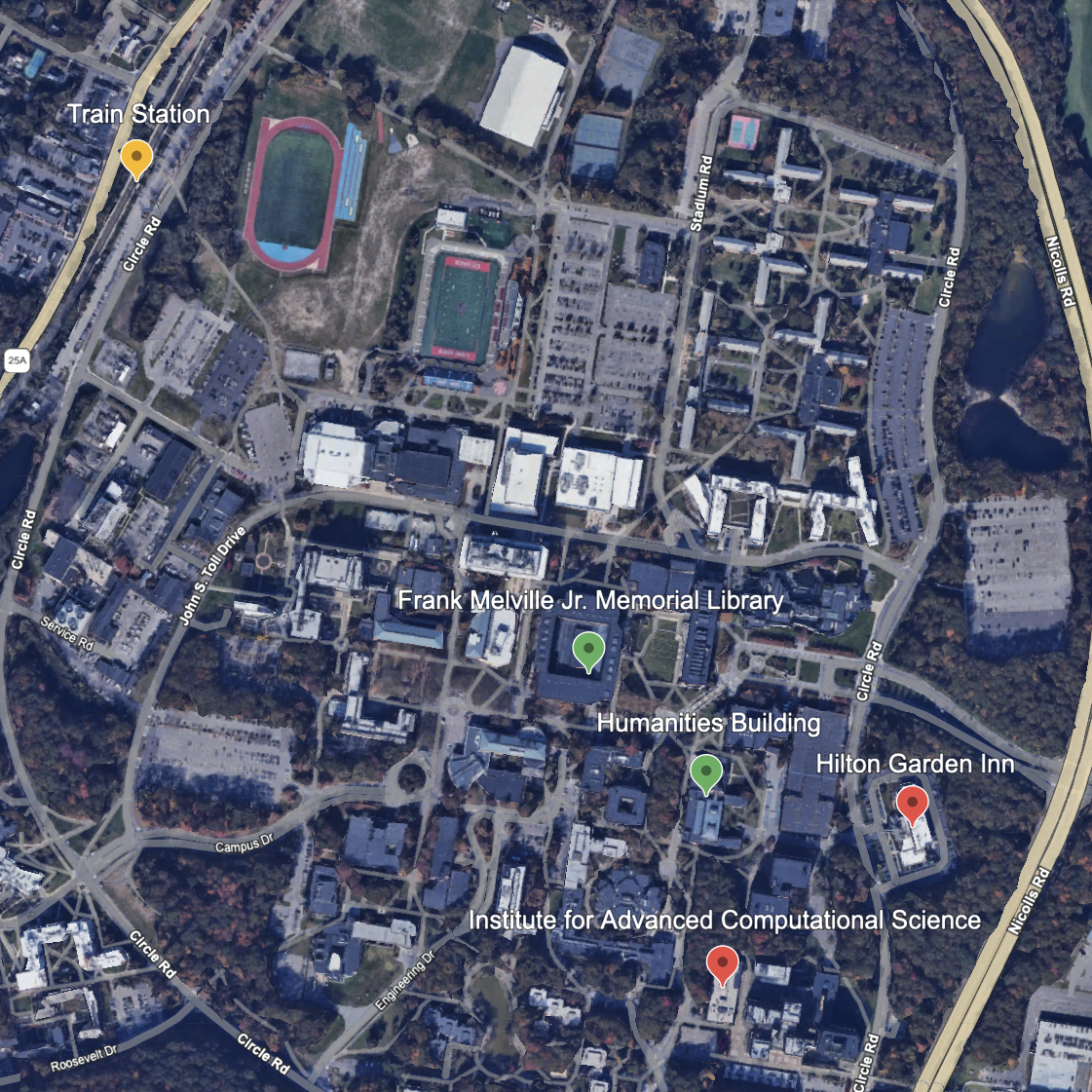 Map of Stony Brook University